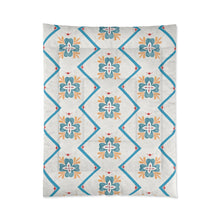 Load image into Gallery viewer, Flower in Blue Comforter