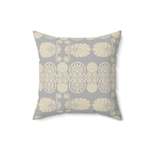 Load image into Gallery viewer, Gold and Silver Ancient Greek Design Square Pillow