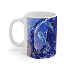 Load image into Gallery viewer, Blue Galaxy Ceramic Mug 11oz