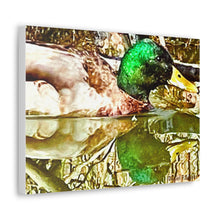 Load image into Gallery viewer, Mirrored Mallard Canvas Gallery Wraps