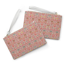 Load image into Gallery viewer, 19th Century Wallpaper Design Clutch Bag in Soft Pink