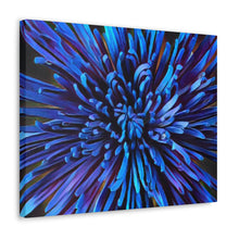 Load image into Gallery viewer, Blue Dahlia Canvas Gallery Wraps