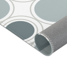 Load image into Gallery viewer, Retro Mint Green Circles Area Rugs