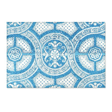 Load image into Gallery viewer, Blue Mosaic Area Rug