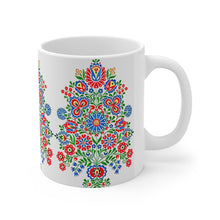 Load image into Gallery viewer, Blue Folk Daisy Ceramic Mug 11oz