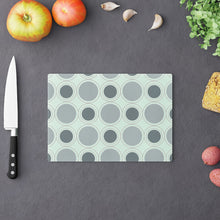 Load image into Gallery viewer, Retro Mint Green Circles Cutting Board
