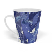 Load image into Gallery viewer, Blue Galaxy Latte Mug, 12oz