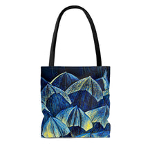 Load image into Gallery viewer, Blue Dahlia Tote Bag