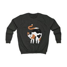 Load image into Gallery viewer, Calico Cat Kids Sweatshirt