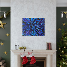 Load image into Gallery viewer, Blue Dahlia Canvas Gallery Wraps