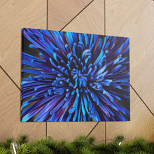 Load image into Gallery viewer, Blue Dahlia Canvas Gallery Wraps