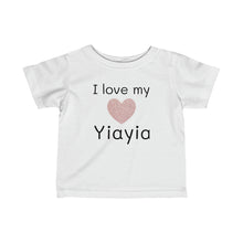 Load image into Gallery viewer, I Love My Yiaya -Infant Fine Jersey Tee
