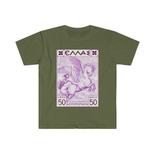Load image into Gallery viewer, Pegasus Vintage Stamp Unisex Soft Tee