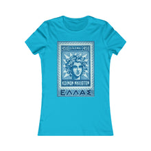 Load image into Gallery viewer, Vintage Greek Island Stamp Women's Shirt
