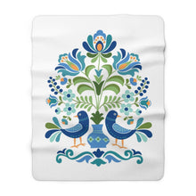 Load image into Gallery viewer, Love Birds Sherpa Fleece Blanket