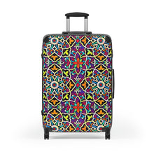 Load image into Gallery viewer, Bright Color Mosaic Suitcase