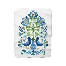 Load image into Gallery viewer, Love Birds Sherpa Fleece Blanket