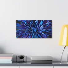 Load image into Gallery viewer, Blue Dahlia Canvas Gallery Wraps