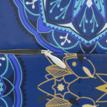 Load image into Gallery viewer, Colorful Arabesque Patterned Lumbar Pillow in Dark Blue