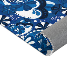 Load image into Gallery viewer, Blue Paisley Area Rug