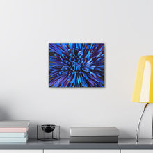 Load image into Gallery viewer, Blue Dahlia Canvas Gallery Wraps