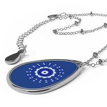 Load image into Gallery viewer, Evil Eye Oval Necklace