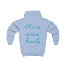 Load image into Gallery viewer, Ohana means Family Kids Hoodie