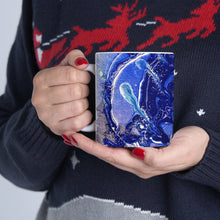Load image into Gallery viewer, Blue Galaxy Ceramic Mug 11oz