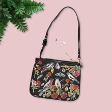 Load image into Gallery viewer, Updated 18th Century Birds and Plants Pattern Small Shoulder Bag