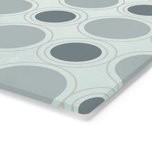 Load image into Gallery viewer, Retro Mint Green Circles Cutting Board