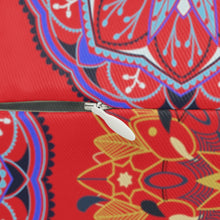 Load image into Gallery viewer, Colorful Arabesque Patterned Lumbar Pillow in Red