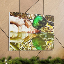 Load image into Gallery viewer, Mirrored Mallard Canvas Gallery Wraps