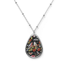 Load image into Gallery viewer, Updated 18th Century Birds and Plants Oval Necklace