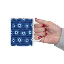 Load image into Gallery viewer, Evil Eye Pattern Ceramic Mug 11oz