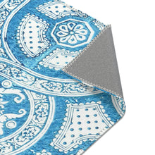 Load image into Gallery viewer, Blue Mosaic Area Rug
