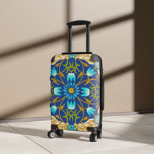 Load image into Gallery viewer, Floral Design Suitcases in Navy