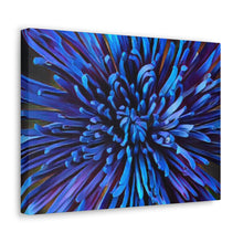 Load image into Gallery viewer, Blue Dahlia Canvas Gallery Wraps