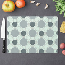 Load image into Gallery viewer, Retro Mint Green Circles Cutting Board