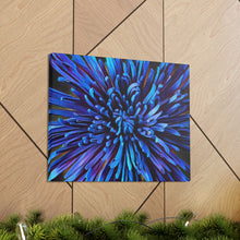 Load image into Gallery viewer, Blue Dahlia Canvas Gallery Wraps
