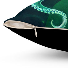 Load image into Gallery viewer, Octopus Spun Polyester Square Pillow