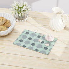 Load image into Gallery viewer, Retro Mint Green Circles Cutting Board