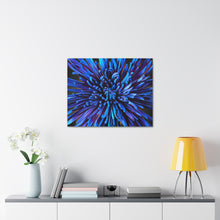 Load image into Gallery viewer, Blue Dahlia Canvas Gallery Wraps