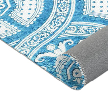 Load image into Gallery viewer, Blue Mosaic Area Rug