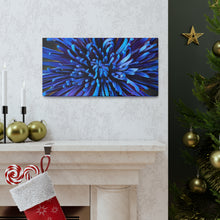 Load image into Gallery viewer, Blue Dahlia Canvas Gallery Wraps