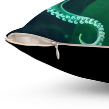 Load image into Gallery viewer, Octopus Spun Polyester Square Pillow