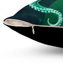 Load image into Gallery viewer, Octopus Spun Polyester Square Pillow