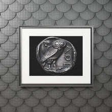 Load image into Gallery viewer, Athena Owl Coin Fine Art Prints