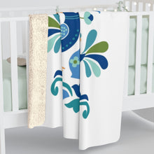 Load image into Gallery viewer, Love Birds Sherpa Fleece Blanket