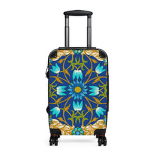 Load image into Gallery viewer, Floral Design Suitcases in Navy