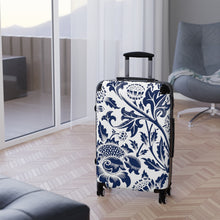 Load image into Gallery viewer, Blue Thistle Suitcase